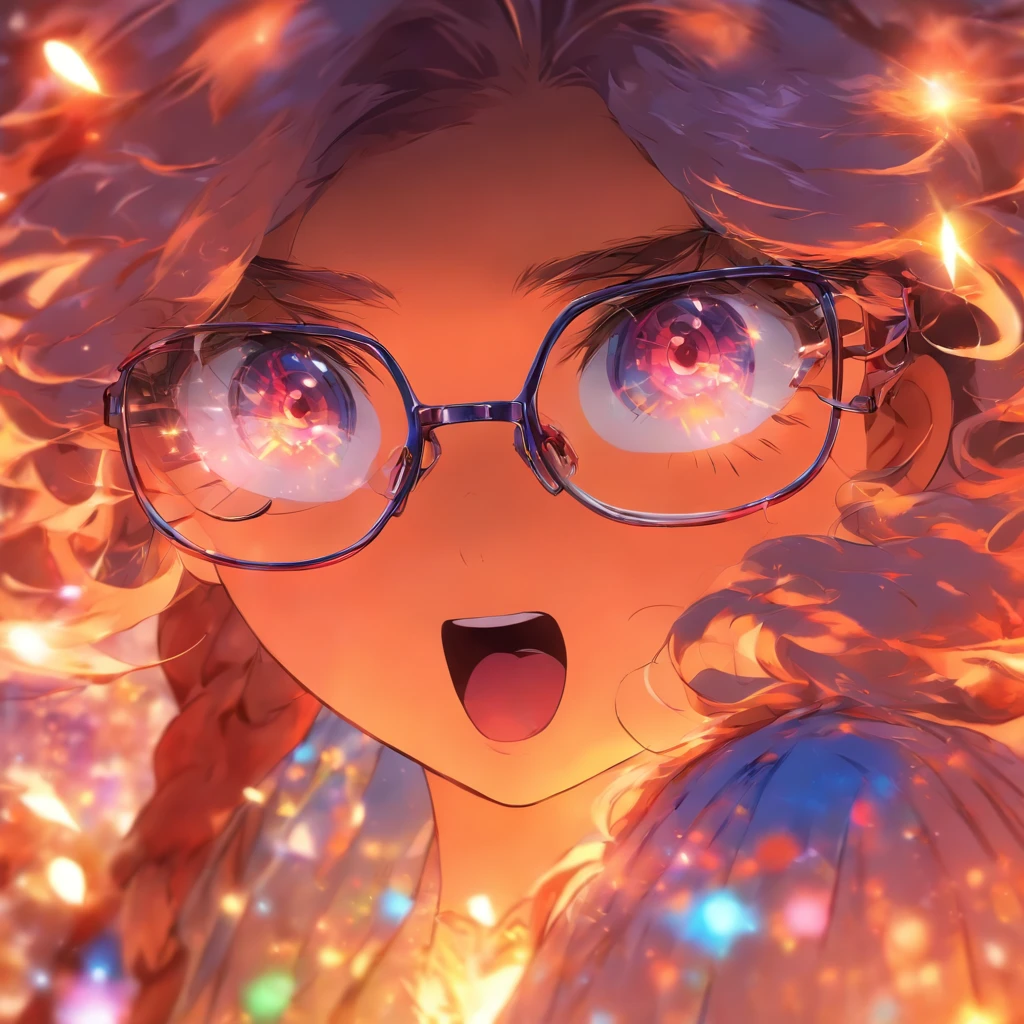 angel call　woman　Glasses