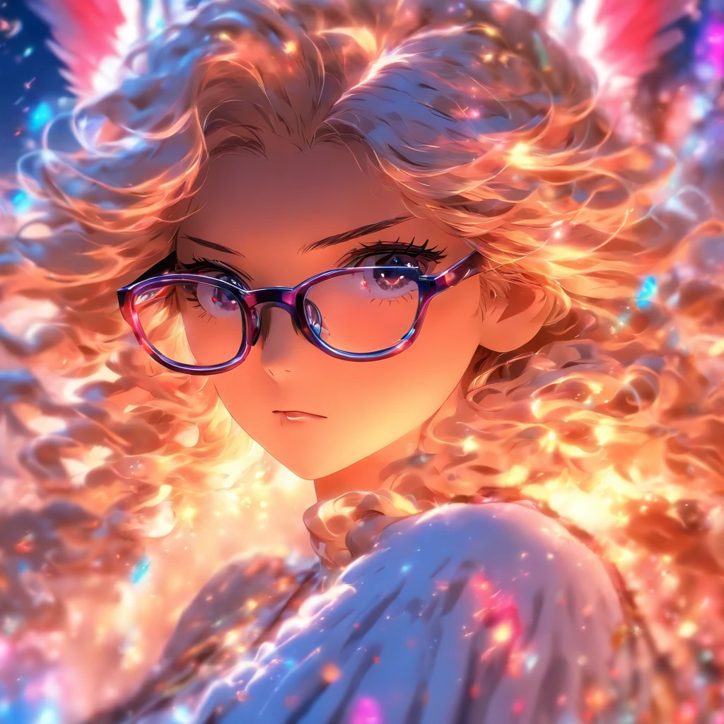 angel call woman Glasses