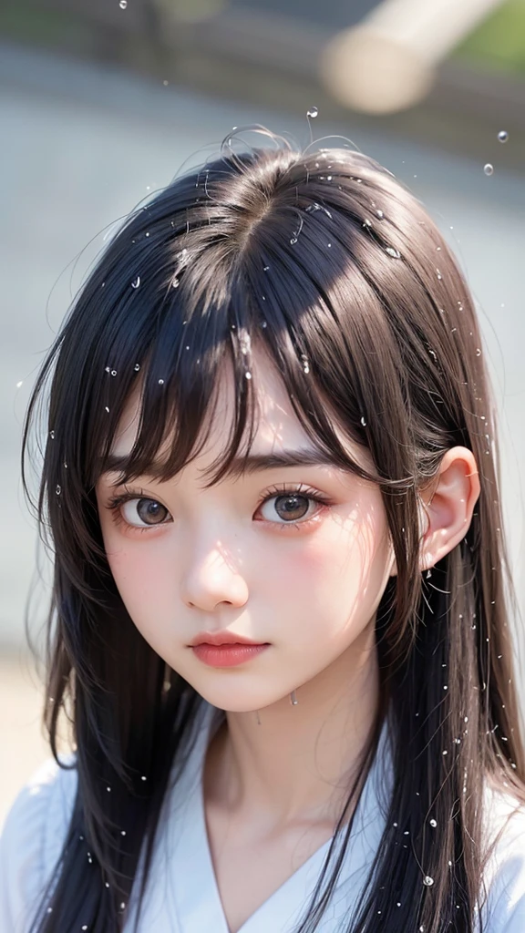 (1 nogizaka girl,original photo,Photo-realistic:1.5),(best quality, high quality,HDR, best quality,ultra high resolutionolution,high resolutionolution,high resolution,Ultra HD,Huge file size,8k,2k wallpapers,8k wallpaper,high quality texture,Astonishing,Extremely subtle:1.4),one girl, Famous Japanese idols,Pretty Face,Small face,absurd,ridiculous,incredibly ridiculous,portrait,breast close up,Blurred background,(Witch clothes,cleveage,No makeup:1.2),Medium skin,beautiful skin,Delicate skin,Small head,Black Hair,silky hair,(Japanese eyes,Round eyes:1.5),Delicate eyes,black eyes,Japanese idol eyes,Perfectly proportioned face,Japanese nose,5 fingers,(Light Particles, lens flare, 發Light Particles: 0.7),Looking at the audience,Bright Lights,Professional lighting,Girl with beautiful breasts、Huge breasts:1.4,plump breasts(Not wearing), (wet), (Bend and take off), ((wet hair)),blush, (Legs open),Thin waist