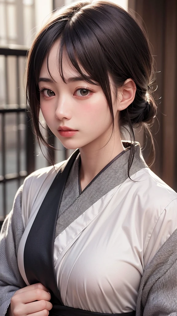 (1 nogizaka girl,original photo,Photo-realistic:1.5),(best quality, high quality,HDR, best quality,ultra high resolutionolution,high resolutionolution,high resolution,Ultra HD,Huge file size,8k,2k wallpapers,8k wallpaper,high quality texture,Astonishing,Extremely subtle:1.4),one girl, Famous Japanese idols,Pretty Face,Small face,absurd,ridiculous,incredibly ridiculous,portrait,breast close up,Huge breasts:1.4 Blurred Background,(Witch clothes,cleveage,No makeup:1.2),Medium skin,beautiful skin,Delicate skin,Small head,Black Hair,silky hair,(Japanese eyes,Round eyes:1.5),Delicate eyes,black eyes,Japanese idol eyes,Perfectly proportioned face,Japanese nose,5 fingers,(Light Particles, lens flare, 發Light Particles: 0.7),Looking at the audience,Bright Lights,Professional lighting,Girl with beautiful breasts、Huge breasts:1.4,plump breasts(Not wearing),blush,,Thin waist