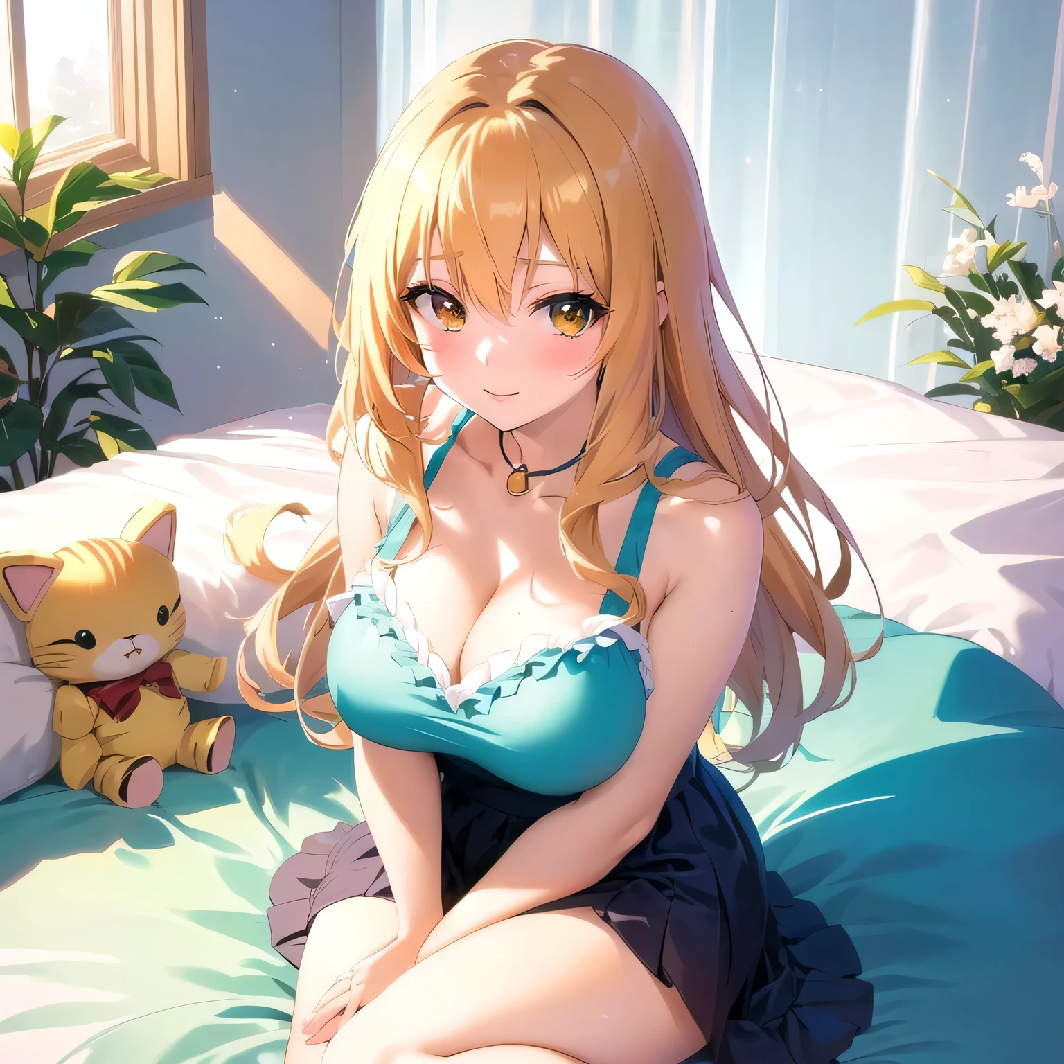 Anime Girls sitting on bed with stuffed animal and window, seductive Anime Girls, beautiful Anime Girls, attractive Anime Girls, pretty Anime Girls, cute Anime Girls, Anime Best Girl, Anime Girls, , Beautiful anime cat girl, , Splash art anime , Beautiful Anime Women, Beautiful and attractive anime woman, Very Beautiful Anime Cat Girl