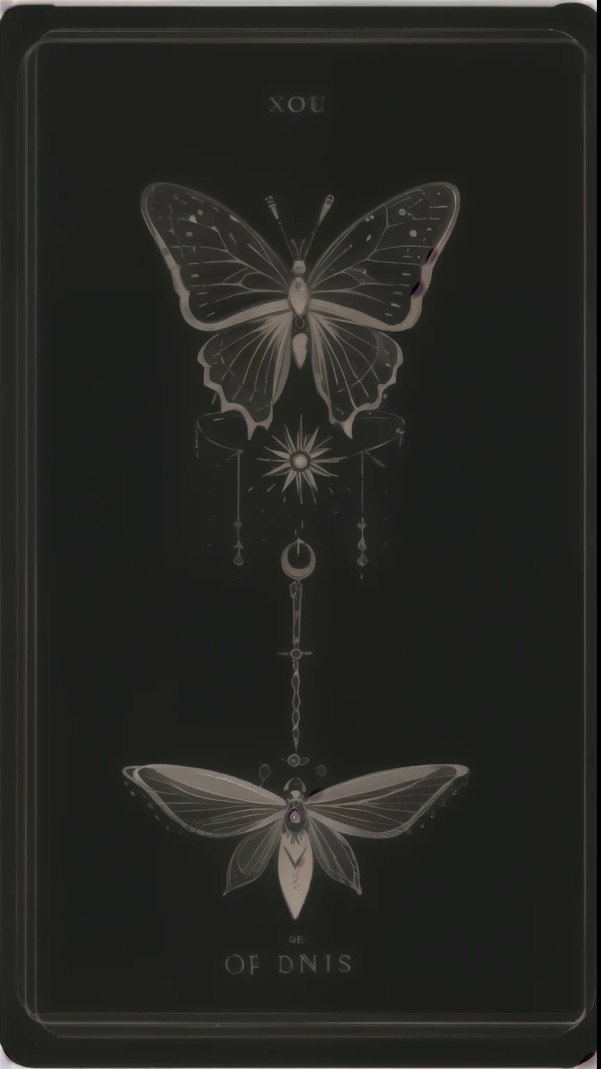 Soul Card, line, butterfly,   