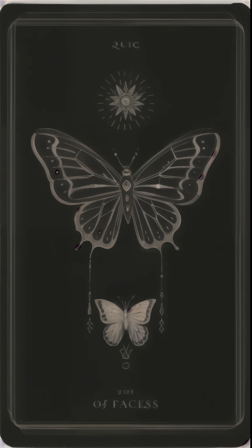 Soul Card, line, butterfly,   