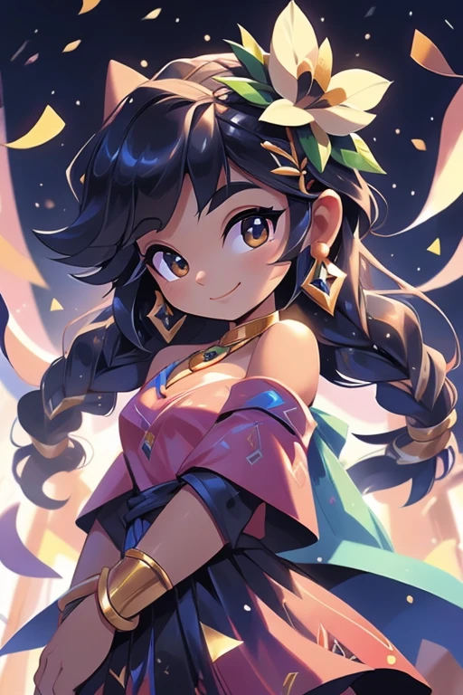 Jobria, asas de anjo, Mulher bonita, (realista), luz de fundo, fundo preto, black saia, black luvas, cabelo preto, sorriso, Tiro de vaqueiro, saia, brincos, cabelo solto, luvas, gold brincos, gold arco de cabelo, flor de cabelo, Hair accessories, ((arco de cabelo)), joia, light particles, Cabelo longo, look at the audience, off-the-shoulder saia, Estilo ombro a ombro, petal, rocha de borda, sozinho, Espinho, vestido muito lindo, Pano dupla face, ((obra de arte))
