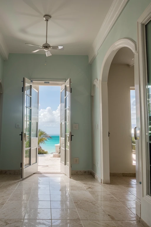 UHD, ultra high resolution, photo realistic 1.4. A resort lobby in turks and caicos islands.