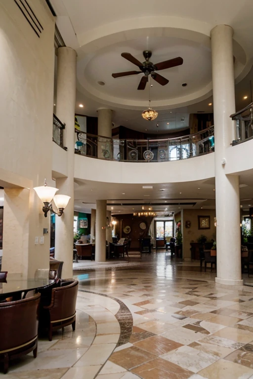 UHD, ultra high resolution, photo realistic 1.4. A resort lobby in turks and caicos islands.