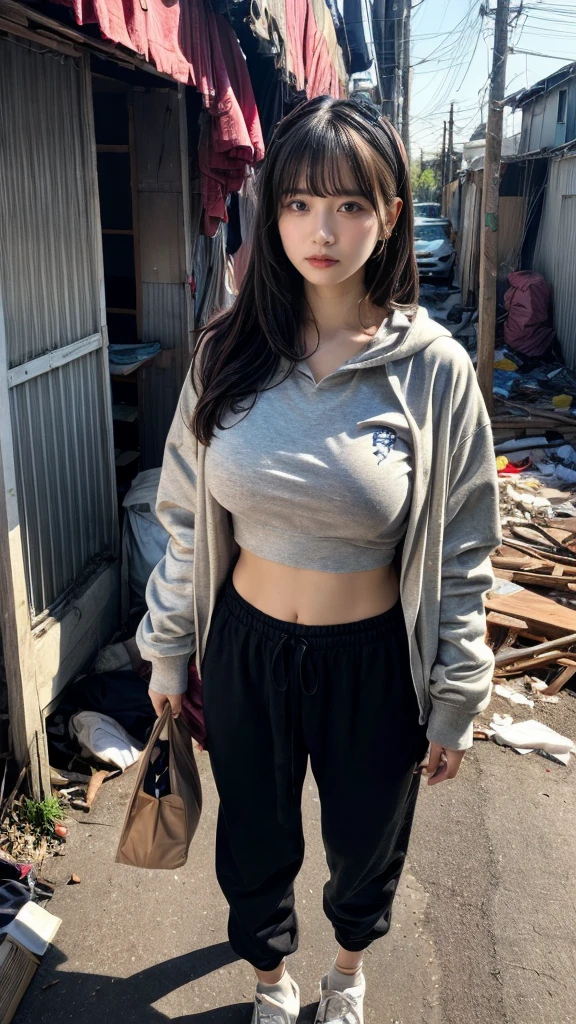 16 year old girl in black panties with a naughty face and wet clothes