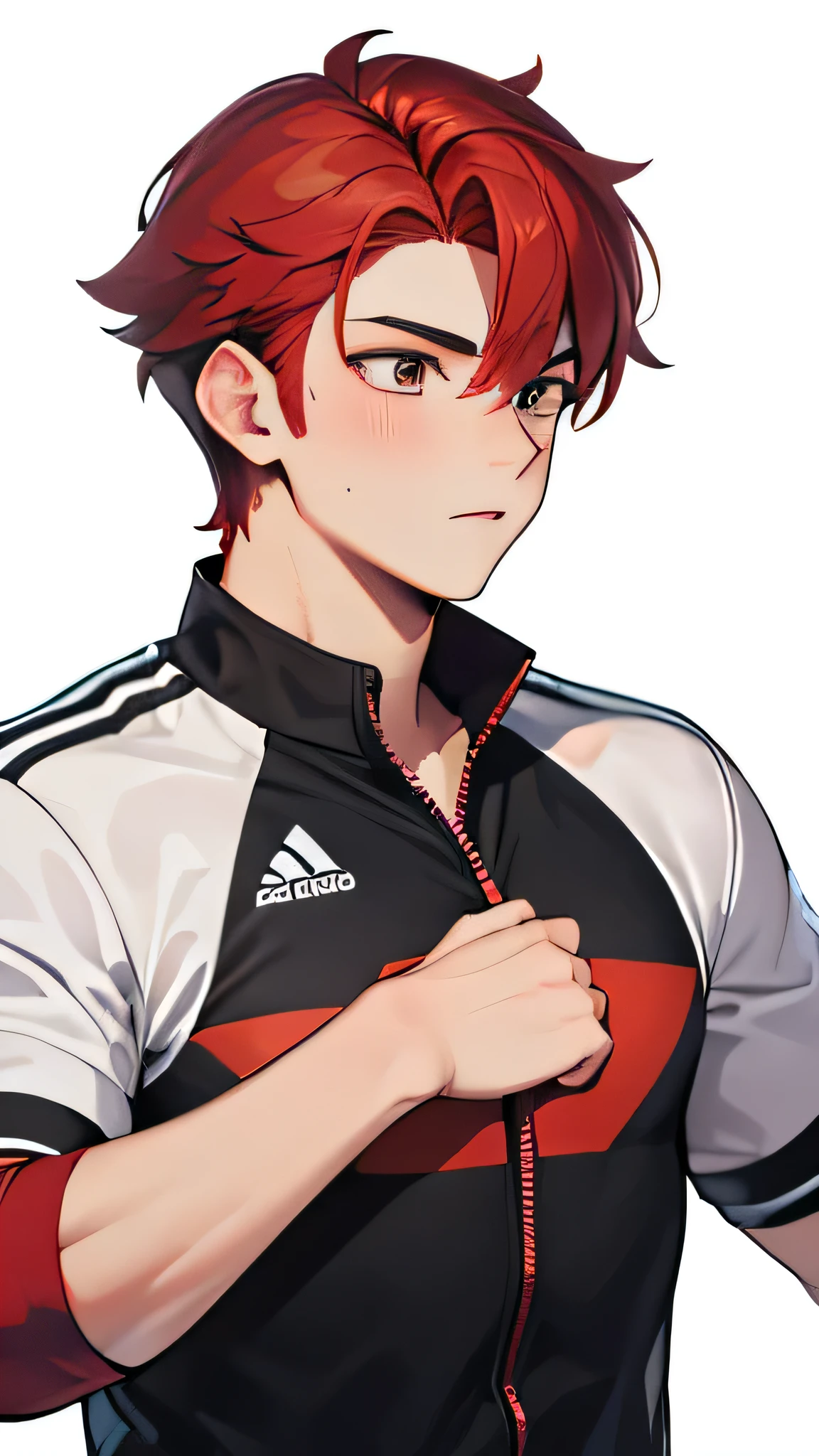 Beautiful, clear, highest quality images 19 year old boy (red hair) Be an athlete (Looks like a handsome adult.)