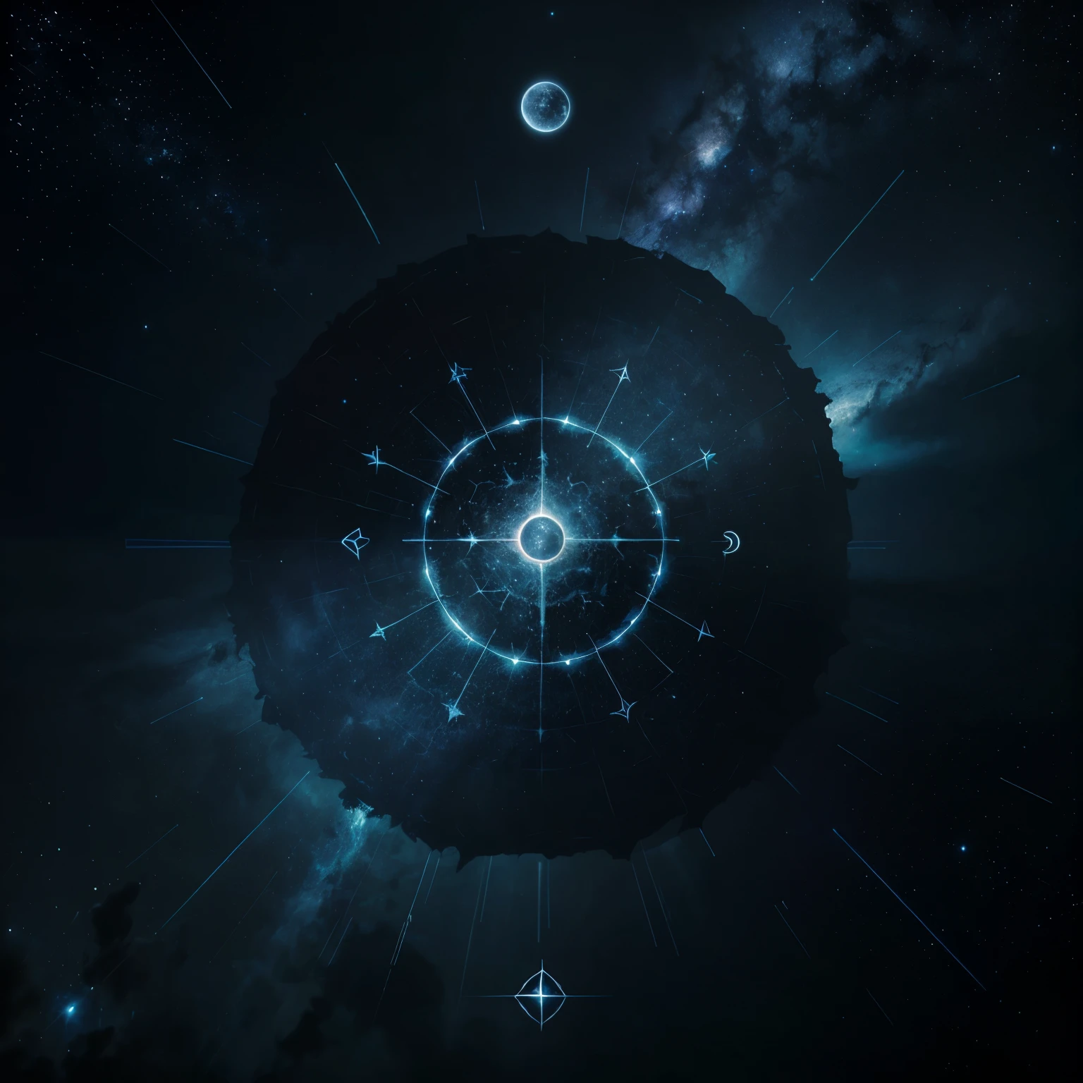 "Desenvolva uma logo com a palavra 'M13' em destaque, surrounded by enigmatic and obscure elements, suggesting a sense of mystery and renewal. Use dark colors and nuances that evoke a new beginning, como tons de azul profundo e roxo escuro. Get inspired by the constellation Scorpio, where M13 is often located, to add subtle elements that refer to the cosmic universe and the mystery of the unknown."