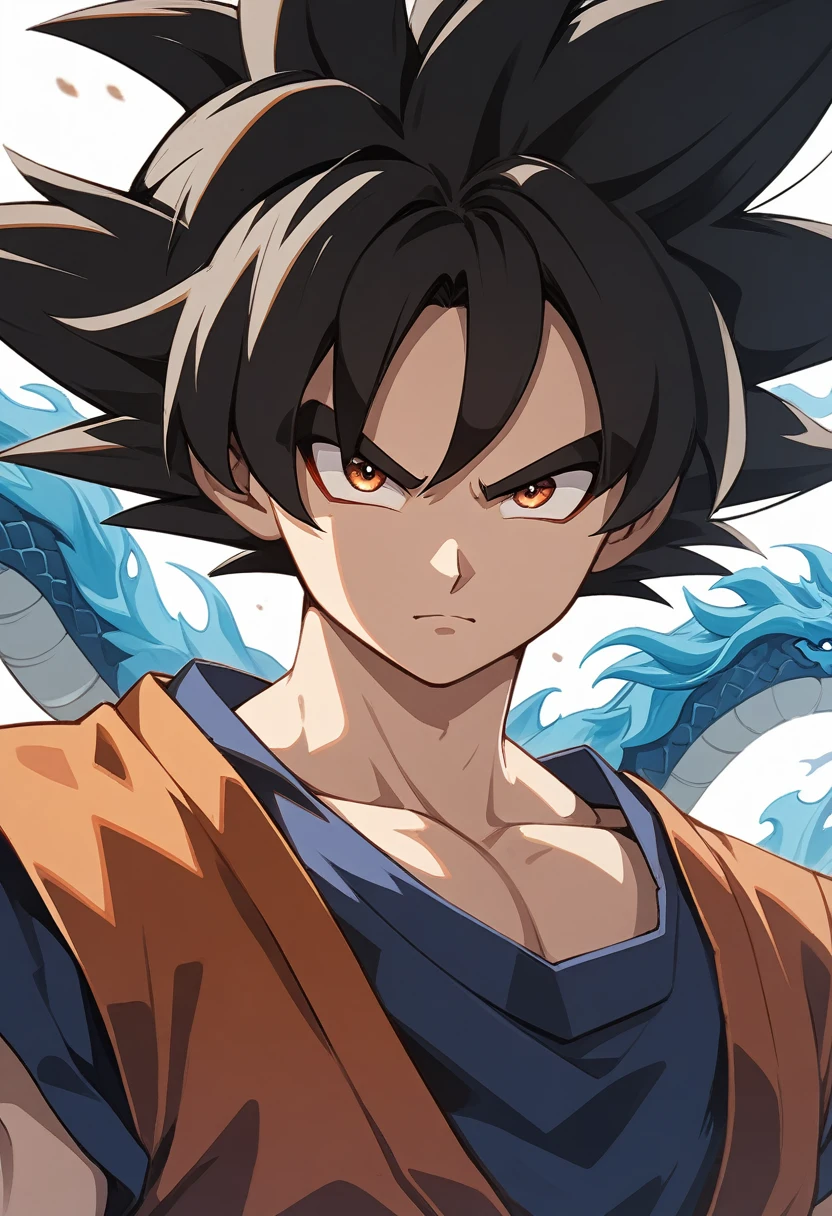 (Goku),masterpiece,Chinese dragon,Bust shot,feature,Genshin,Thunder Elemental,