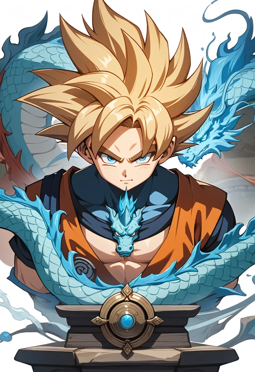 (Goku),masterpiece,Chinese dragon,Bust shot,feature,Genshin,Thunder Elemental,