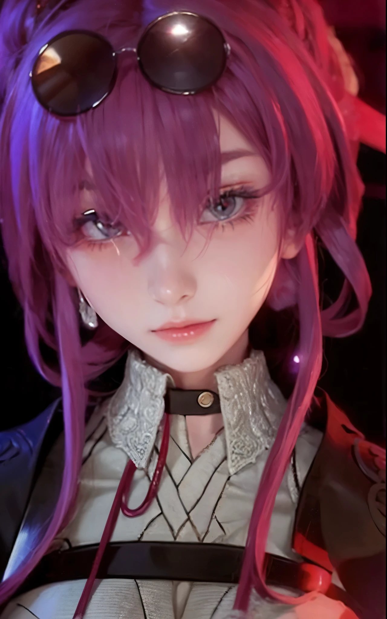 masterpiece, Very detailed, beautiful, smile, Red eyes