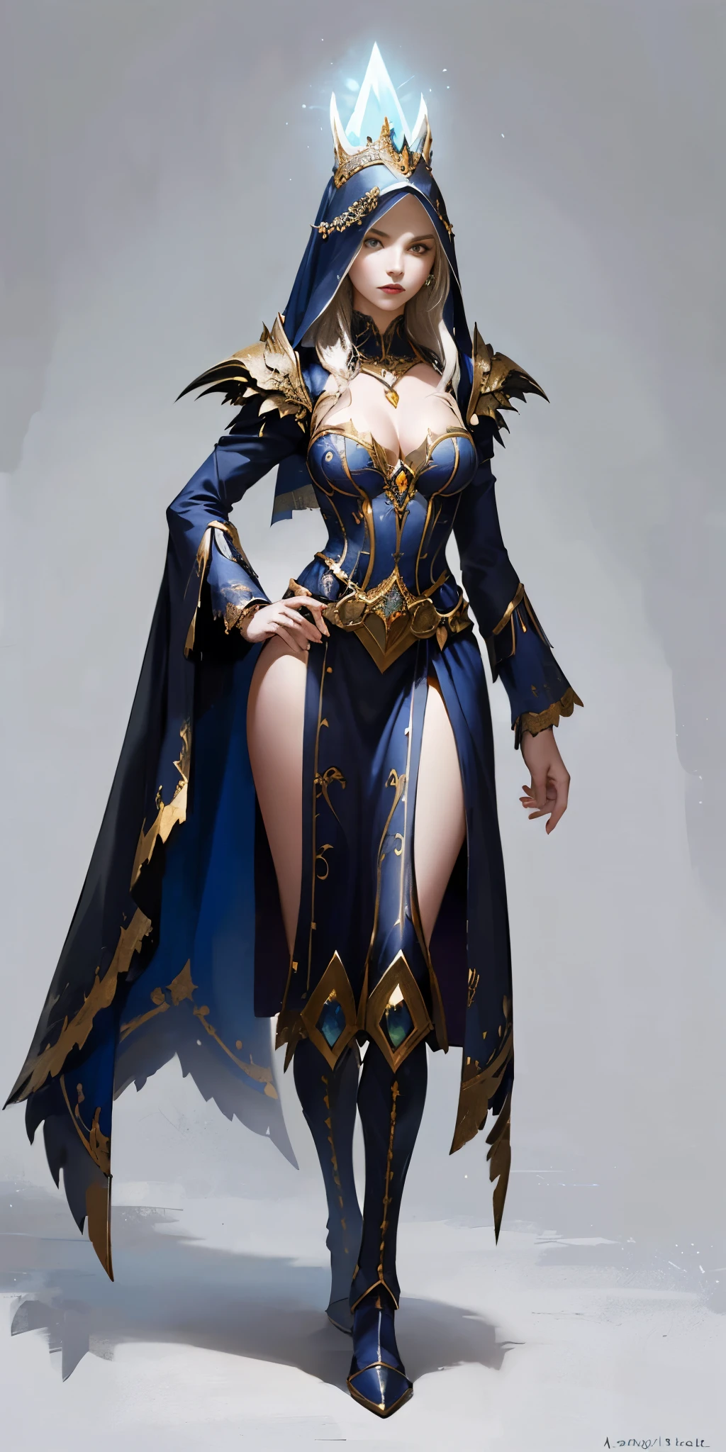 ((Masterpiece, white background)) full body of a woman in a dress with a veil, feet together, standing feet together, military boots, beautiful fantasy maiden slave warrior, beautiful fantasy art portrait, fantasy victorian art, medieval fantasy art, beautiful and elegant queen, portrait of queen of light, fantasy portrait art, gothic fantasy art, a beautiful fantasy empress, hands on hips