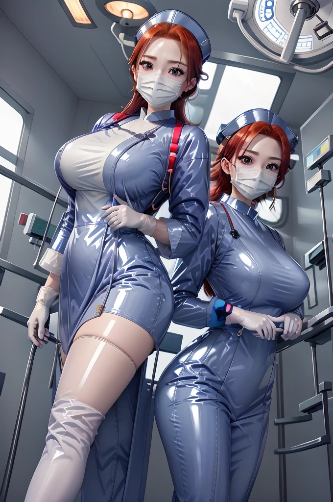 nurse uniform,hospital, latex nurse suit,nurses,busty,elbow gloves,labcoat,red hair woman,white eyes , gigantic ,medical instruments,asian nurse,two nurses,speculum,examination room,oversize ,big ass ,strap on, lay on table ,legs spreaded,giving birth,gyno chair , dentist,Milf,latex,green uniform