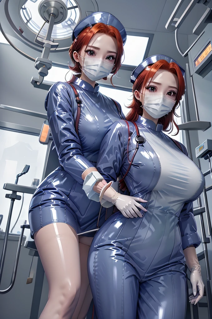 nurse uniform,hospital, latex nurse suit,nurses,busty,elbow gloves,labcoat,red hair woman,white eyes , gigantic ,medical instruments,asian nurse,two nurses,speculum,examination room,oversize ,big ass ,strap on, lay on table ,legs spreaded,giving birth,gyno chair , dentist,Milf,latex,green uniform