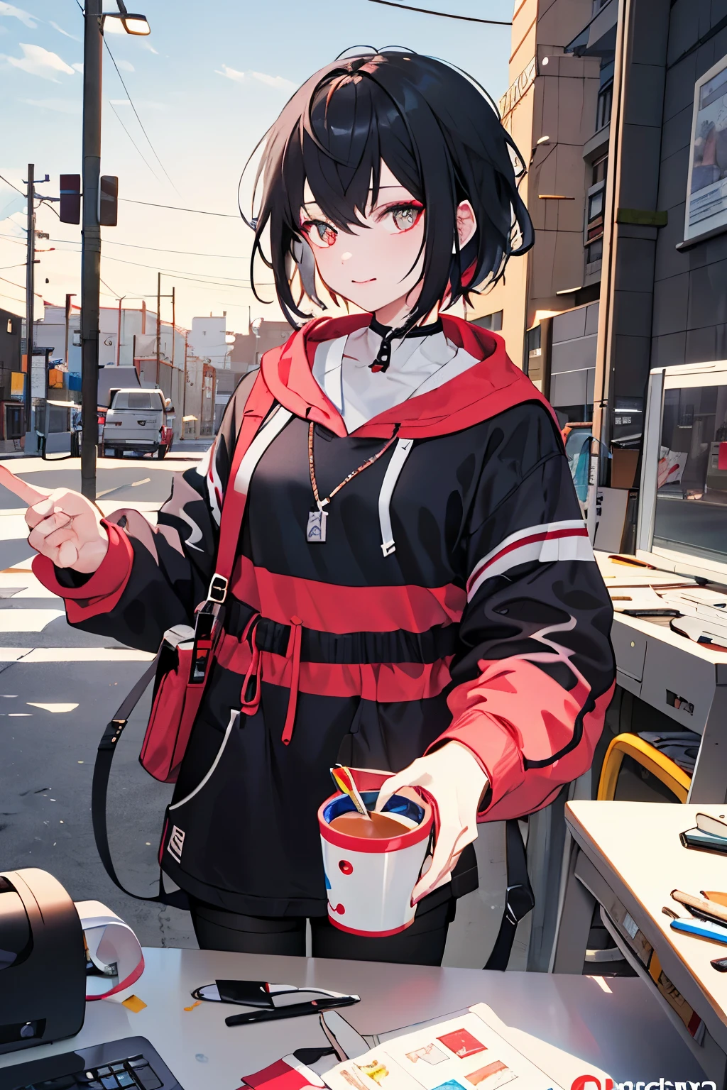 Nome: Ran Mitake
Idade: 22 anos
Altura: 1,70m
Peso: 55kg Description:
Ran Mitake is an extremely talented young 3D artist, specializing in CGI modeling and animation. Com seus cabelos curtos espetados, predominantemente pretos com pontas vermelhas vibrantes, e olhos da mesma cor, She has a striking and unique presence. His passion for digital art started early, quando ela ainda era uma adolescente, and since then he has dedicated himself tirelessly to improving his skills.
Personalidade:
Ran is a determined person and passionate about what he does. She is known for her impeccable work ethic and her ability to think outside the box to find creative solutions to any challenge she faces.. Despite his dedication to work, She also knows how to have fun and enjoy life to the fullest, often finding inspiration in their everyday adventures.
history:
Born into a family of artists, Ran sempre esteve imersa no mundo da criatividade. Seu talento para a arte digital foi descoberto ainda na escola, when she started experimenting with 3D modeling software and discovered her true passion. Determinada a transformar seu hobby em uma carreira, she dedicated endless hours of practice and study to hone her skills.
Atualmente, Ran trabalha como freelancer, collaborating with animation studios, advertising agencies and gaming companies to create stunning images and animations that captivate audiences. Her unique style and technical skill have made her one of the most sought-after artists in the industry..
Interesses:
In addition to his passion for digital art, Ran also loves exploring new technologies, watching science fiction films and spending time outdoors. She is an avid video game player and occasionally enjoys creating her own indie games as a hobby.. Always looking for new forms of artistic expression, Ran is a true innovator in the world of CGI animation.