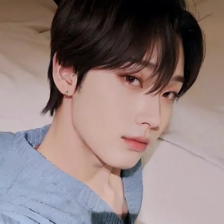 a close up of a person laying in bed with a remote, jung jaehyun, cai xukun, kim doyoung, male ulzzang, jinyoung shin, headshot profile picture, hyung tae, with short hair, hong june hyung, wan adorable korean face, yanjun chengt, jungkook, taejune kim, delicate androgynous prince, shin jeongho, sunoo enhype, Korean face 