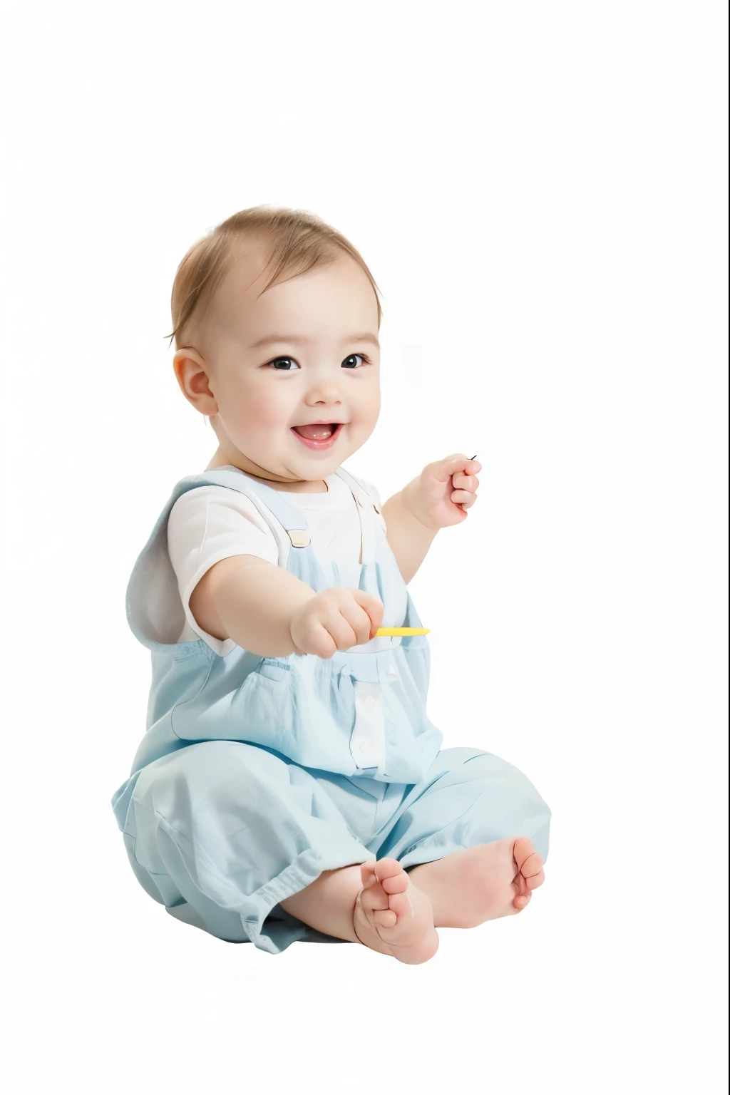 a baby sitting on the floor，Holding an arrow in hand, happy child, cute boy, The cutest, Main Action : Holding a sign, Main Action: Holding a sign, 基本photo, White background, Toddlers, little child, beginner, child named finger, young , Next Generation, Sharing photo, photo, future activist, Forward facing, child, Portrait shoot