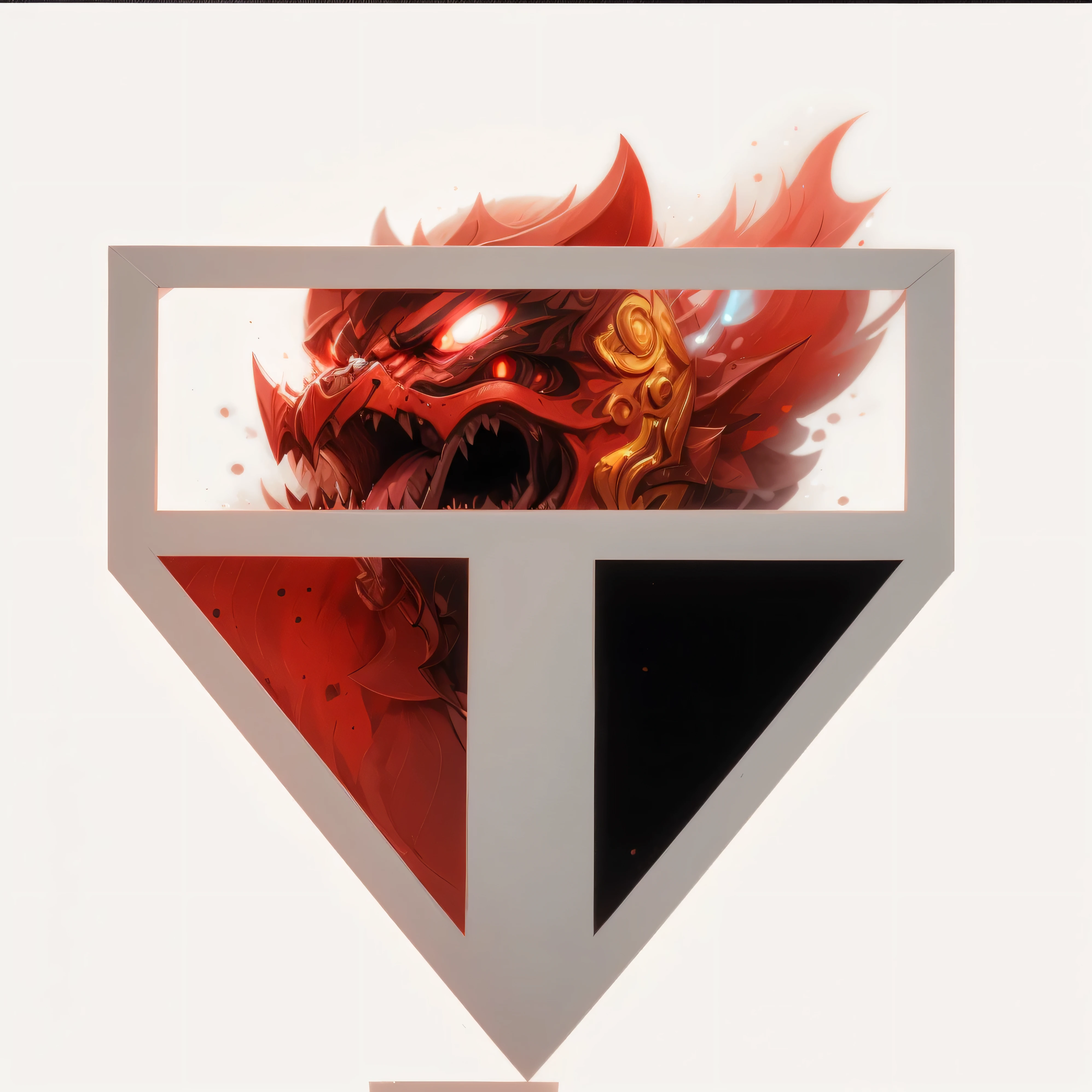 Prompt: "Select the attached image and apply a transformation to intensify the angry expression, mantendo as cores originais vermelho, branco e preto. Do not change any of the colors, just enhance the intensity of the facial expression to convey a more evident sense of anger."