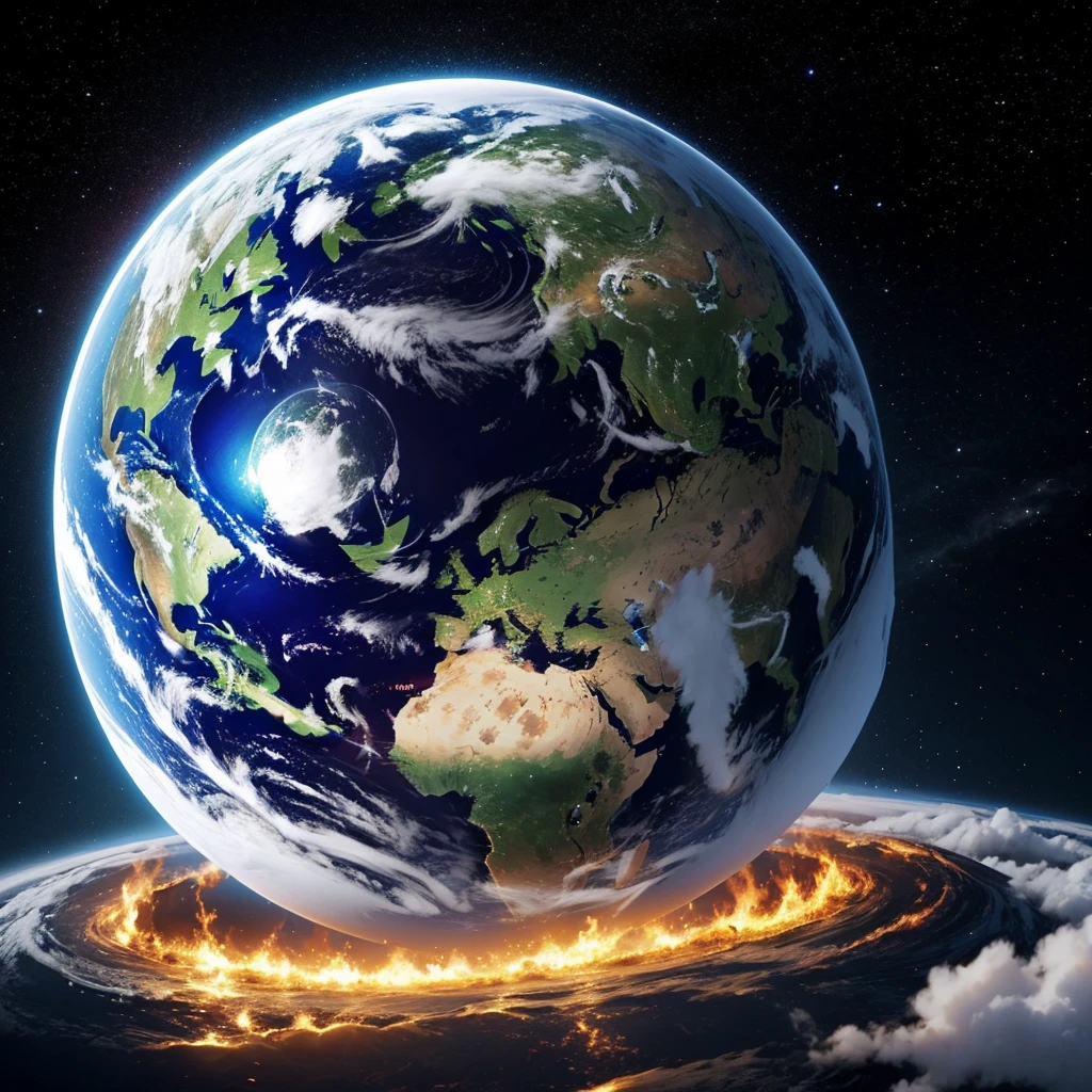 High-quality AI image depicting the world peace symbol, Elements that create a global atmosphere of tranquility