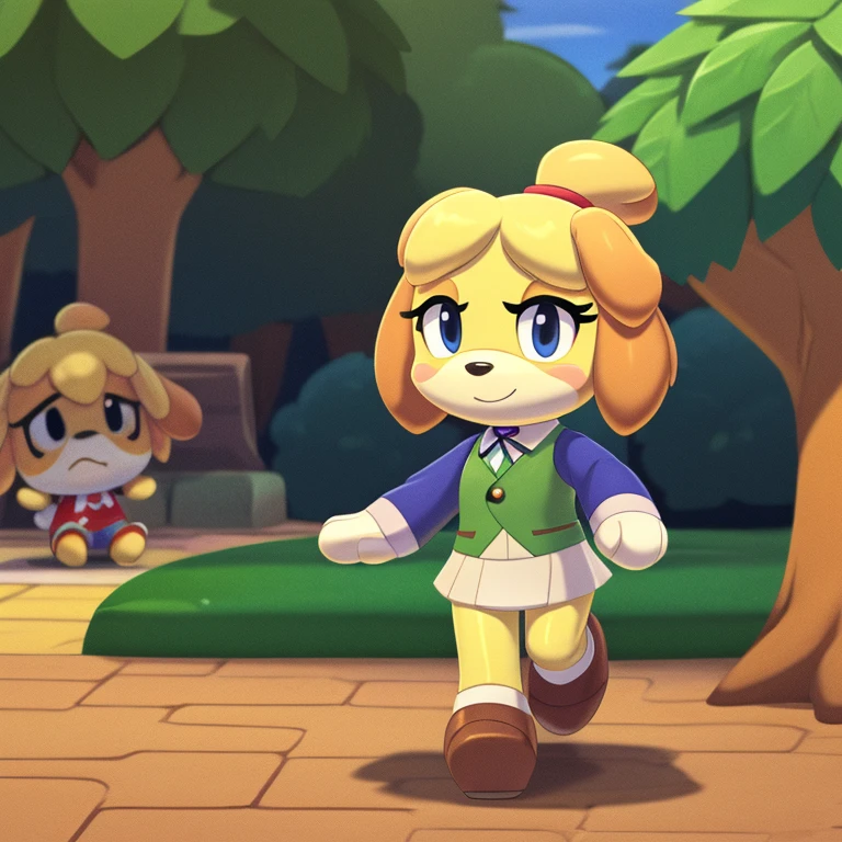 score_9, score_8_up, score_7_up, high-res,  2d, Animal Crossing (style), Isabelle (animal crossing), cute, adorable