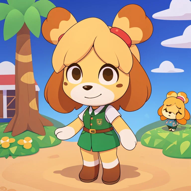 score_9, score_8_up, score_7_up, high-res,  2d, Animal Crossing (style), Isabelle (animal crossing), cute, adorable
