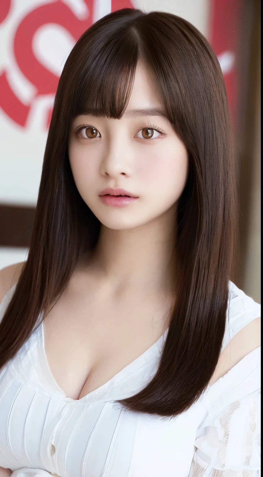 ((highest quality、8k、masterpiece:1.3))、detailed 女性:1.3、(Medium Hair、Huge boobs:1.4)、Clothing that emphasizes breasts、Clothes that reveal cleavage、Off-the-shoulder clothing、超detailed、detailed、eyelid、Downtown Japan