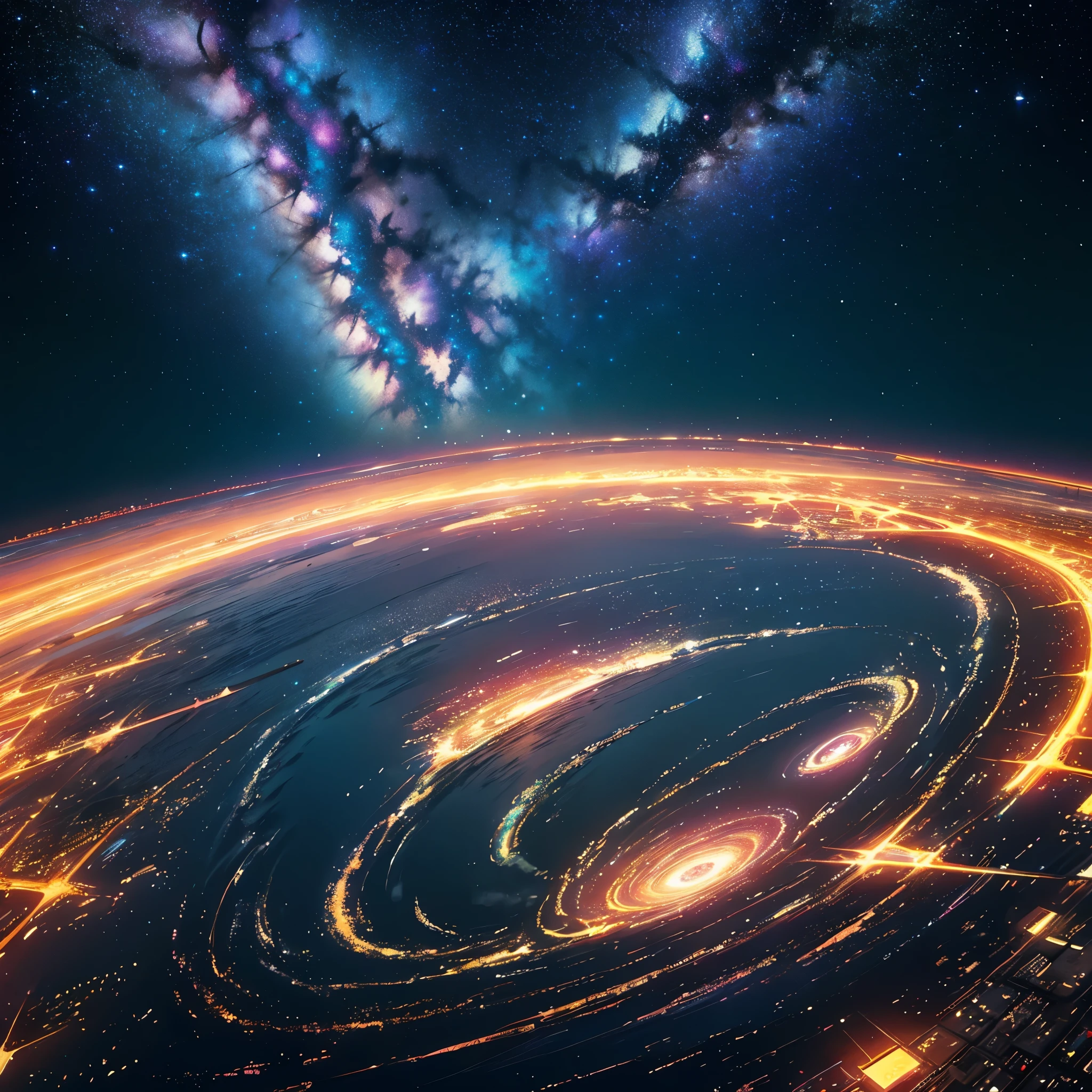 (masterpiece, highest quality),1960s,1970s1980s,,bauhaus,movie poster, vintage,retro,futuristic,(((amazing highlight))),beautiful starry sky,portfolio,Close-up,galaxy.cosmo,(((only landscape))),eternal,heaven,nevula,(((NO PEOPLE)))