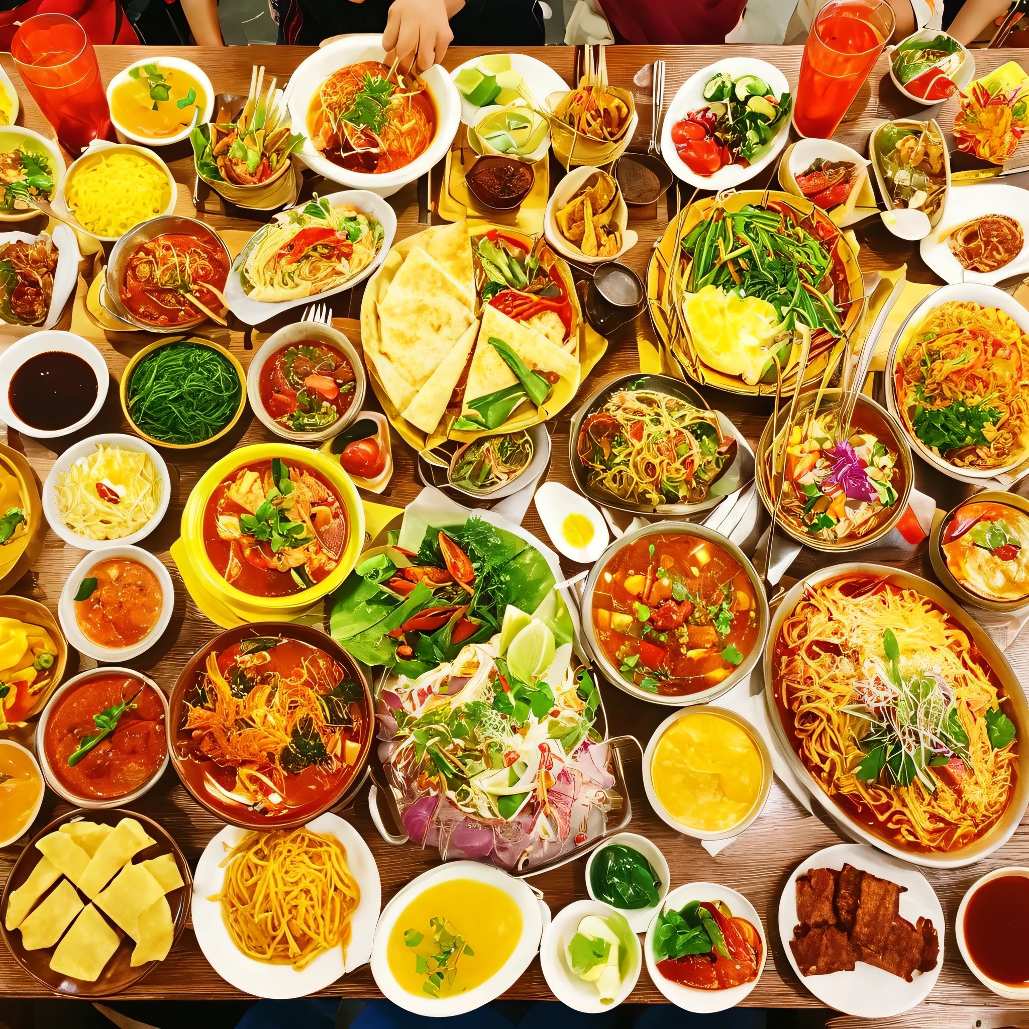 Lots of food、colorful、Journey、delicious