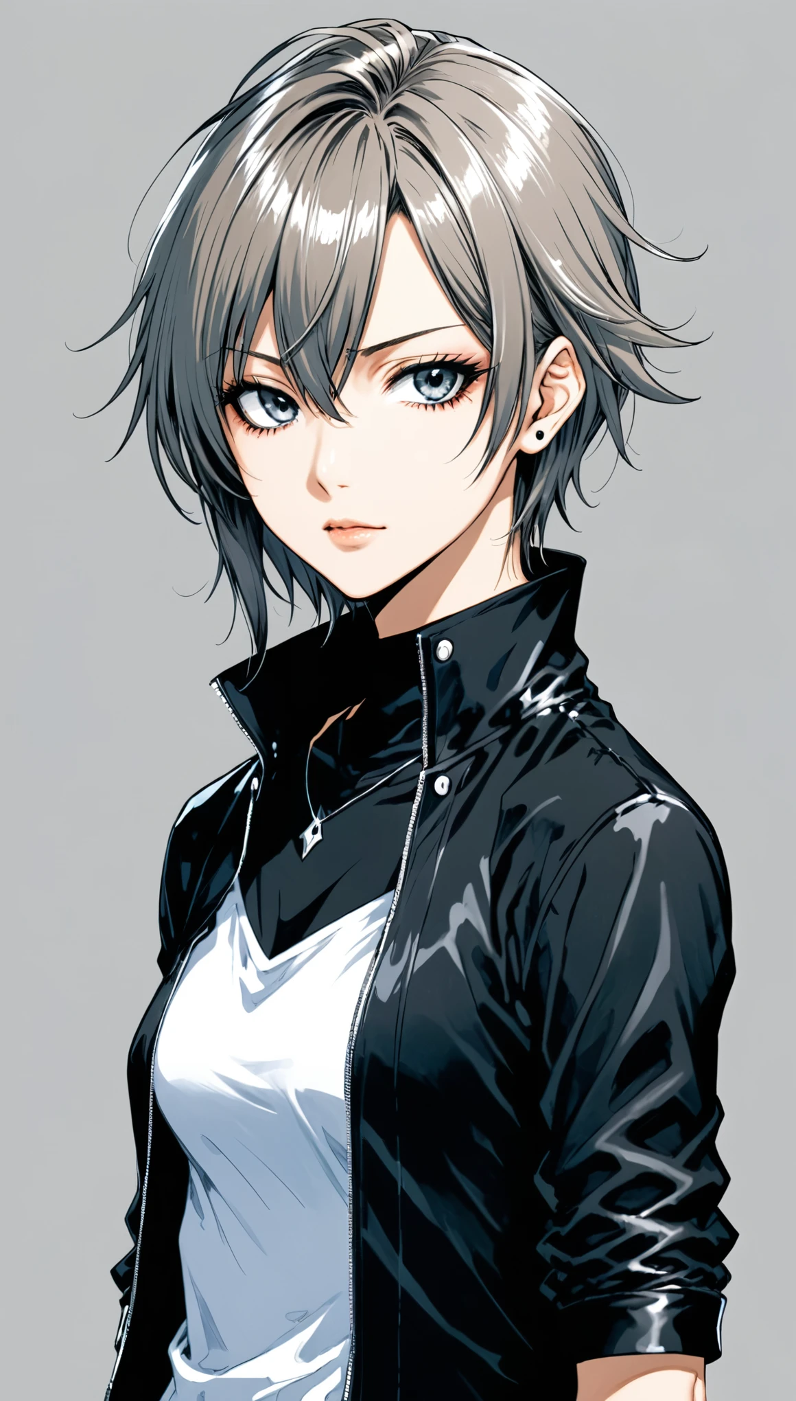 in style of Takeshi Obata,character concept design,half body,girl,