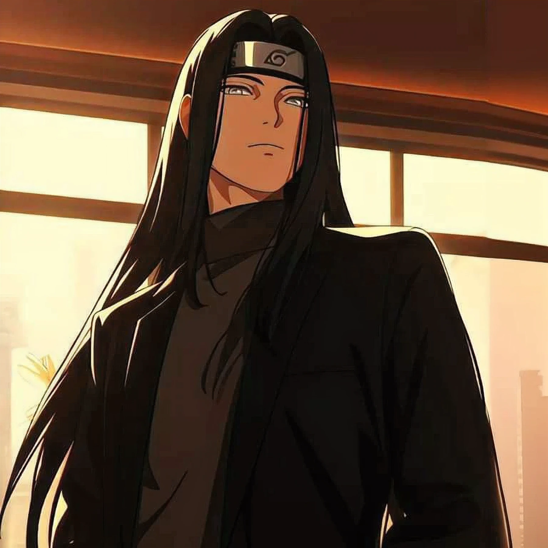 personagem de anime com longos cabelos pretos e uma jaqueta preta, com seus longos cabelos negros, com longos cabelos escuros, anime homem bonito, Itachi Uchiha, como personagem de anime, inspirado em Munakata Shiko, itachi uchiha, handsome guy in demon slayer art, cabelos soltos e vestes longas, com cabelo comprido, personagem de anime masculino, itachi