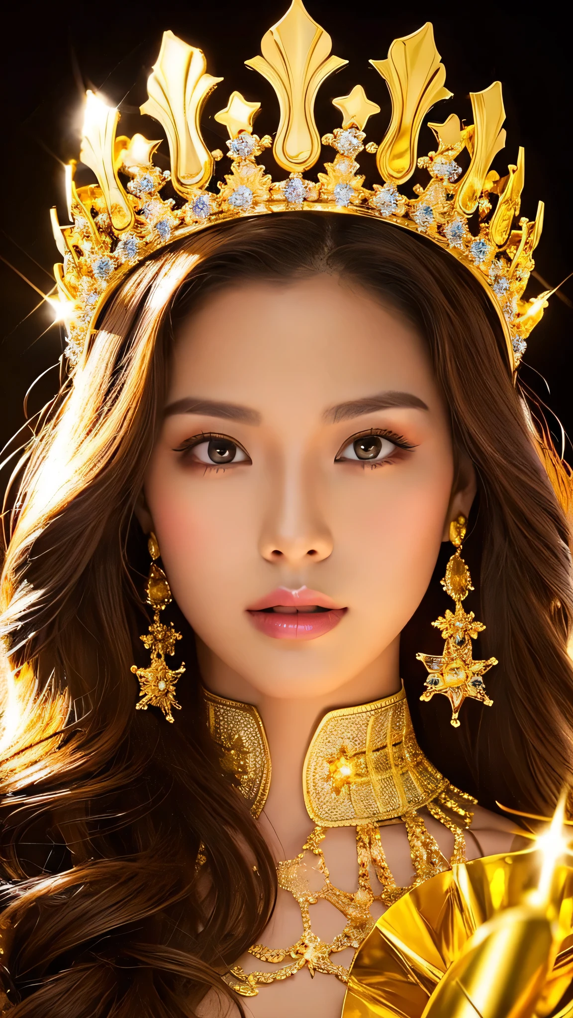 beautiful crown gorgeous gold front