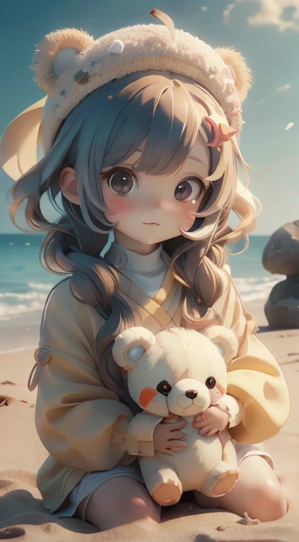 There is a woman holding a teddy bear on the beach, Cute realistic portrait, Cute Anime Girl, Cute girl anime visuals, Smooth anime CG art, Gweiz-style artwork, portrait of Cute Anime Girl, cute portrait, Beautiful anime portraits, Beautiful Anime Girls, Cute Anime Girl portrait, Realistic Anime 3D Style SeaArt Bot Txt2Img デフォルト 15:49:51 There is a woman holding a teddy bear on the beach, Cute realistic portrait, Cute Anime Girl, Cute girl anime visuals, Smooth anime CG art, Gweiz-style artwork, portrait of Cute Anime Girl, cute portrait, Beautiful anime portraits, Beautiful Anime Girls, Cute Anime Girl portrait, Realistic Anime 3D Style、Cap hat



