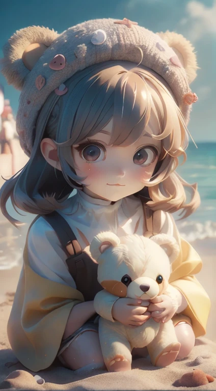 There is a woman holding a teddy bear on the beach, Cute realistic portrait, Cute Anime Girl, Cute girl anime visuals, Smooth anime CG art, Gweiz-style artwork, portrait of Cute Anime Girl, cute portrait, Beautiful anime portraits, Beautiful Anime Girls, Cute Anime Girl portrait, Realistic Anime 3D Style SeaArt Bot Txt2Img デフォルト 15:49:51 There is a woman holding a teddy bear on the beach, Cute realistic portrait, Cute Anime Girl, Cute girl anime visuals, Smooth anime CG art, Gweiz-style artwork, portrait of Cute Anime Girl, cute portrait, Beautiful anime portraits, Beautiful Anime Girls, Cute Anime Girl portrait, Realistic Anime 3D Style、Cap hat



