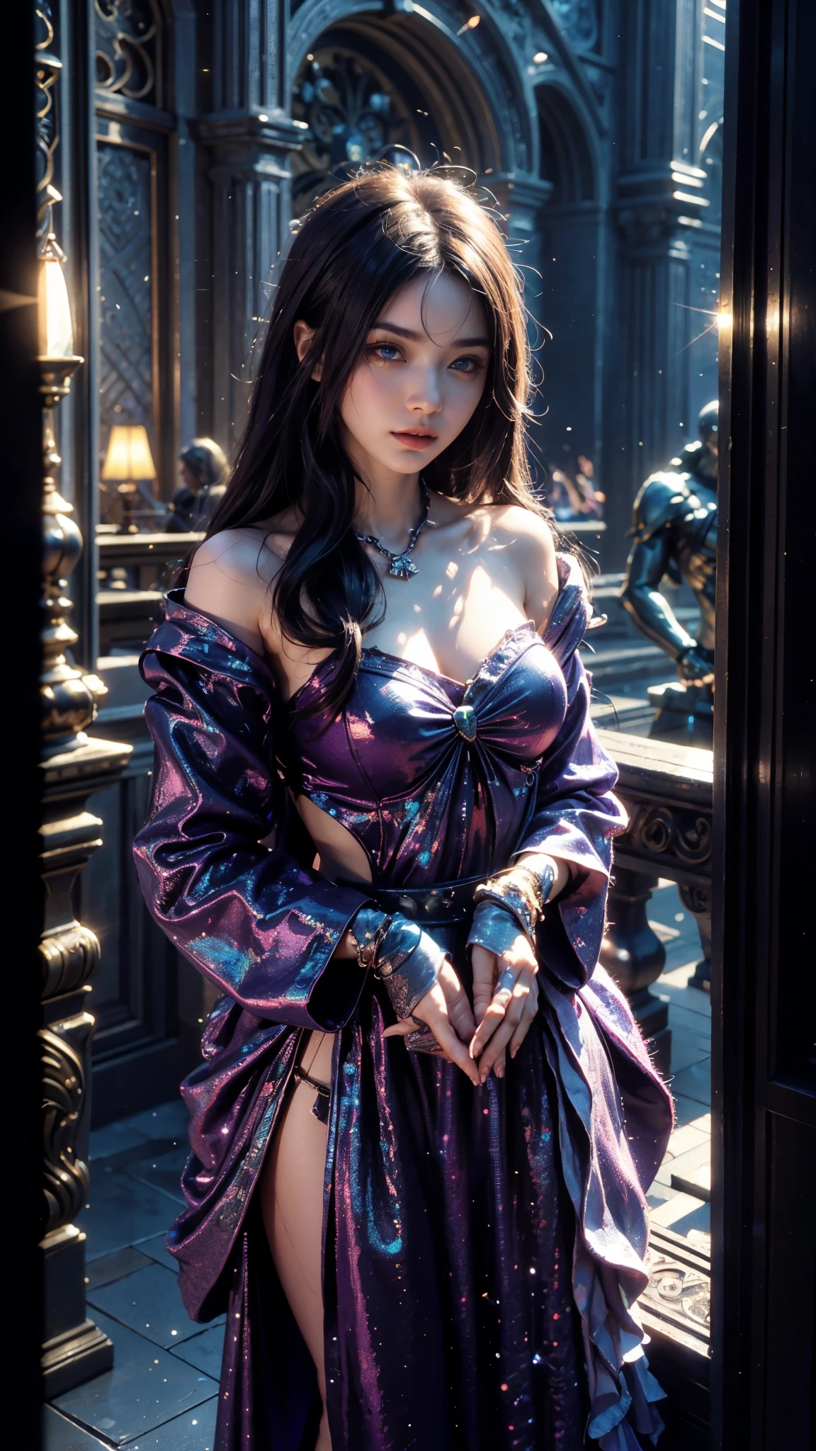 score_9, score_8_up, asian,chinese,
(azki \(3rd costume\) \(hololive\), hololive),
peerlessly beautiful idol,(see-through_clothing),(dynamic angle,dynamic pose),shine,glowing,energy coalescing and vibrating,whole_body,W-sitting,
wearing gothic outfit,charming,alluring,seductive,erotic,enchanting,
(oversized sunglasses ),(spectacular flawless aquamarine, french cut, step cut facets, 5.00 carat, intense,    luminous, rhodium-plated, toughness, scratch resistance, surface treatment, channel setting, mined, limited edition, engraved, renaissance, protection and luck),(archipelago, karst landscape,airport,bioluminescence,aquatic plants),
(Around floating colorful swirling petals:1.4)the most beautiful form of chaos,(square:1.4),(colorful flowers:1),