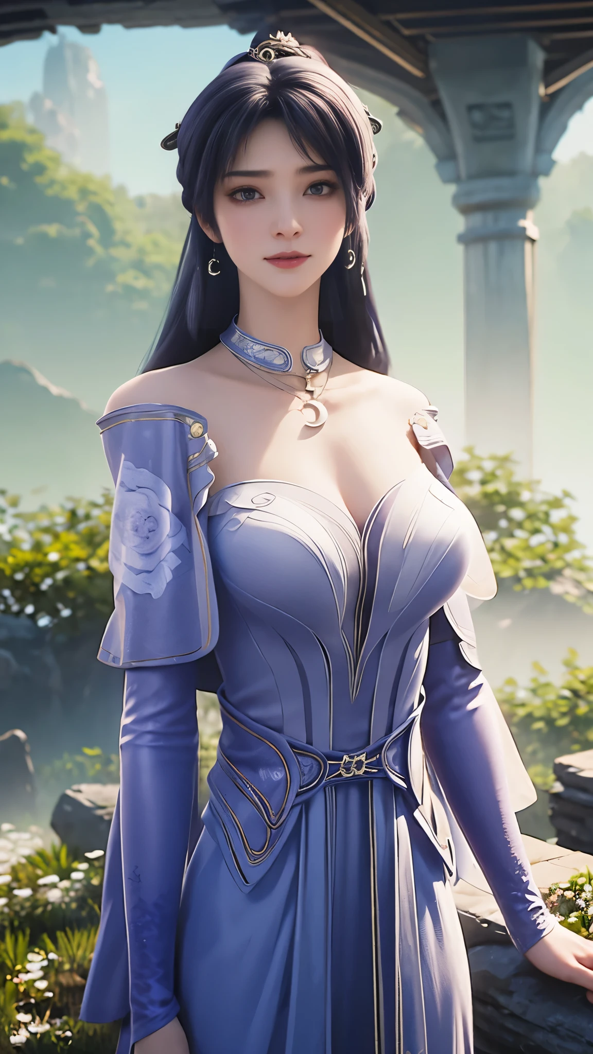 excellent quality, masterpiece, High Resolutiexist, 1 Girl, blush, (seductive smile: 0.8), Star Eyes, Chinese Hanfu, Hair accessories, necklace, jewelry, beauty, exist_Body, Tyndall effect, realism, Shadow Room, Light Edge, Two-texiste Lighting, (High Detail Skin: 1.2), 8k UHD, SLR, Soft Light, high quality, Volumetric Lighting, photo, High Resolutiexist, 4K, 8k, Background blur, chiffon,