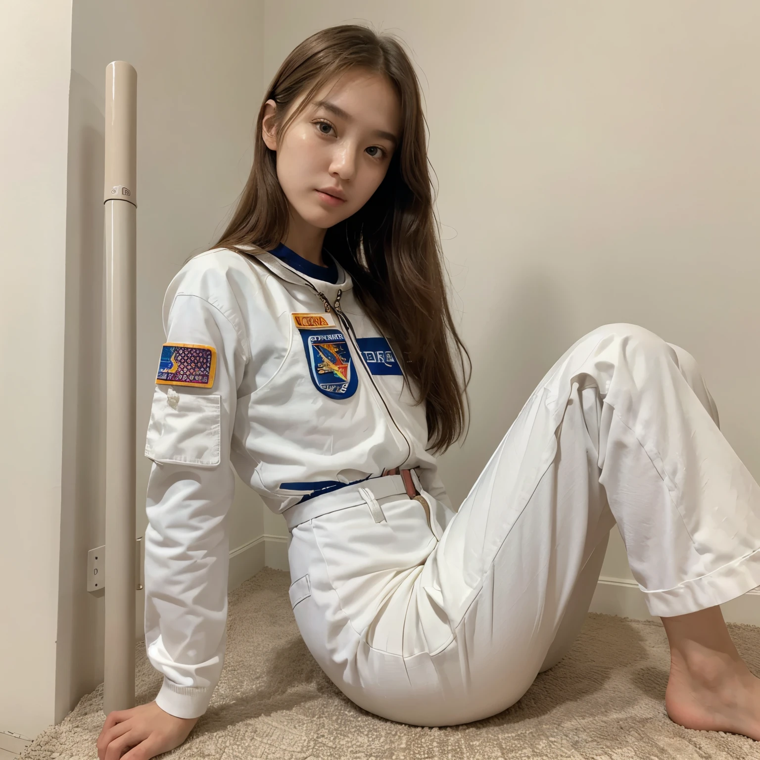 (Masterpiece)1.5 Girls, Beautifull Face, Beautifull Body, Long Leg, Long Hand, Quiet Face, With Astronaut Suit and pants, Cute Face,stick out tongue while Sad
, Long Leg, Long Leg, Long Leg, Tongue, Open Leg, Beautifull, Beautifull Face, Korean Face