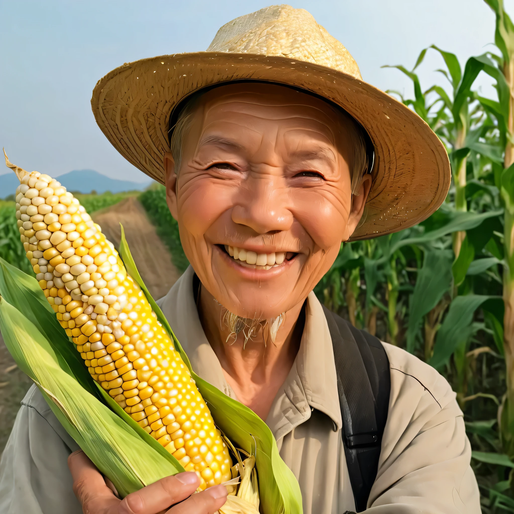 (best quality,highres:1.2),vivid colors,ultra-detailed,corn,ripe,juicy,plump,abundant,shining golden yellow,glistening,cob,freshly picked,organic,natural,sun-kissed,farm-to-table,farm-fresh,healthy,nourishing,bountiful,husk,green leaves,texture,crunchy,delicious,harvest,fields,bushels,endless rows,endless bounty,prosperity,agriculture,rich,full,ripeness,fertility,nutritious,staple food,corn on the cob,maize,succulent,cornstalk,grains,husks peeled back,summer harvest,countryside,cornfield,lush greenery,golden kernels,plentiful yield,food production,abundant harvest,crisp,fragrant,pure,earthy,roasted corn,grilled corn,cornbread,cornmeal,maize flour,yellow corn,tasty,wholesome cuisine,agrarian,good fortune,autumn harvest,corn kernels popping,feast for the eyes,wealth,abundance,harvest festival,homemade cornucopia,warmth,endless possibilities