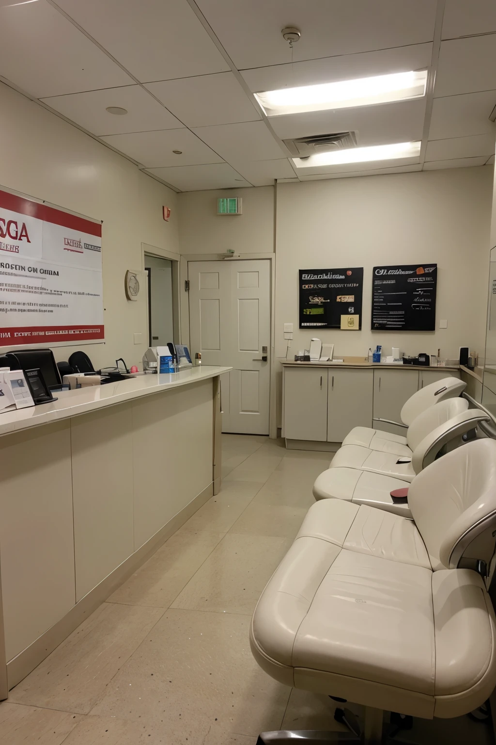 The front view of a dentist shop