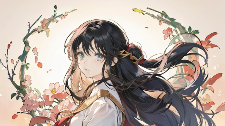 woman，Long Hair，kind，Anime Style