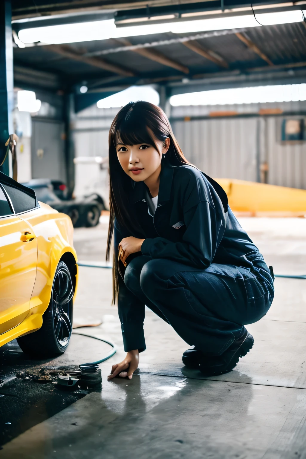 Automotive maintenance　woman
