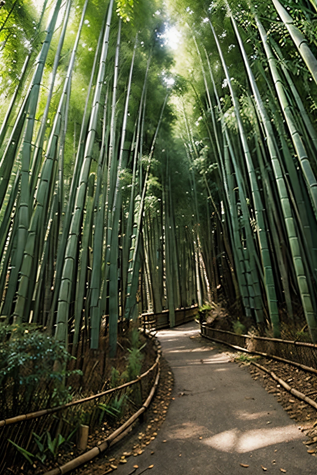 i need a scene of bamboo forest