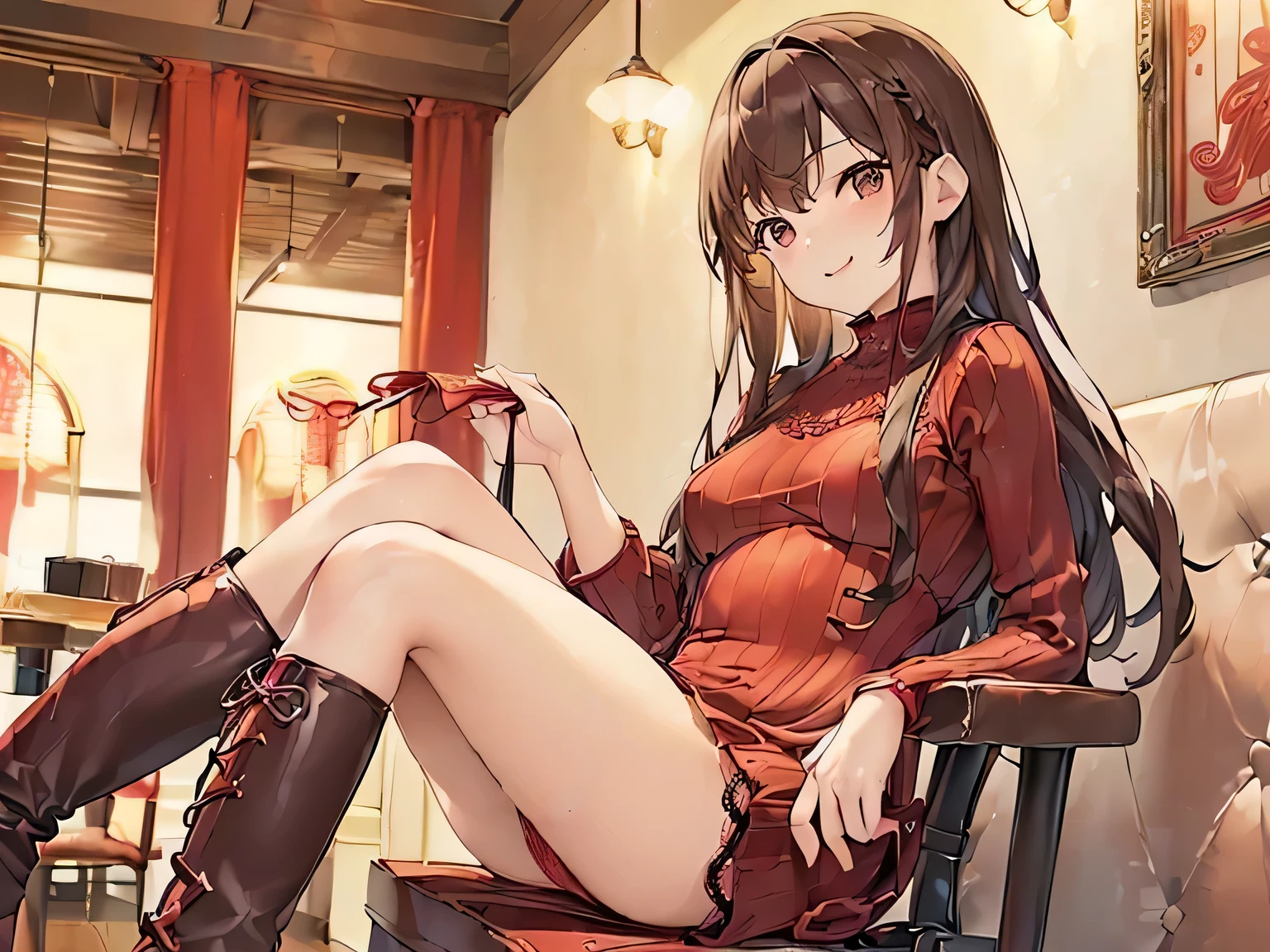 Please make the lighting more western style.、