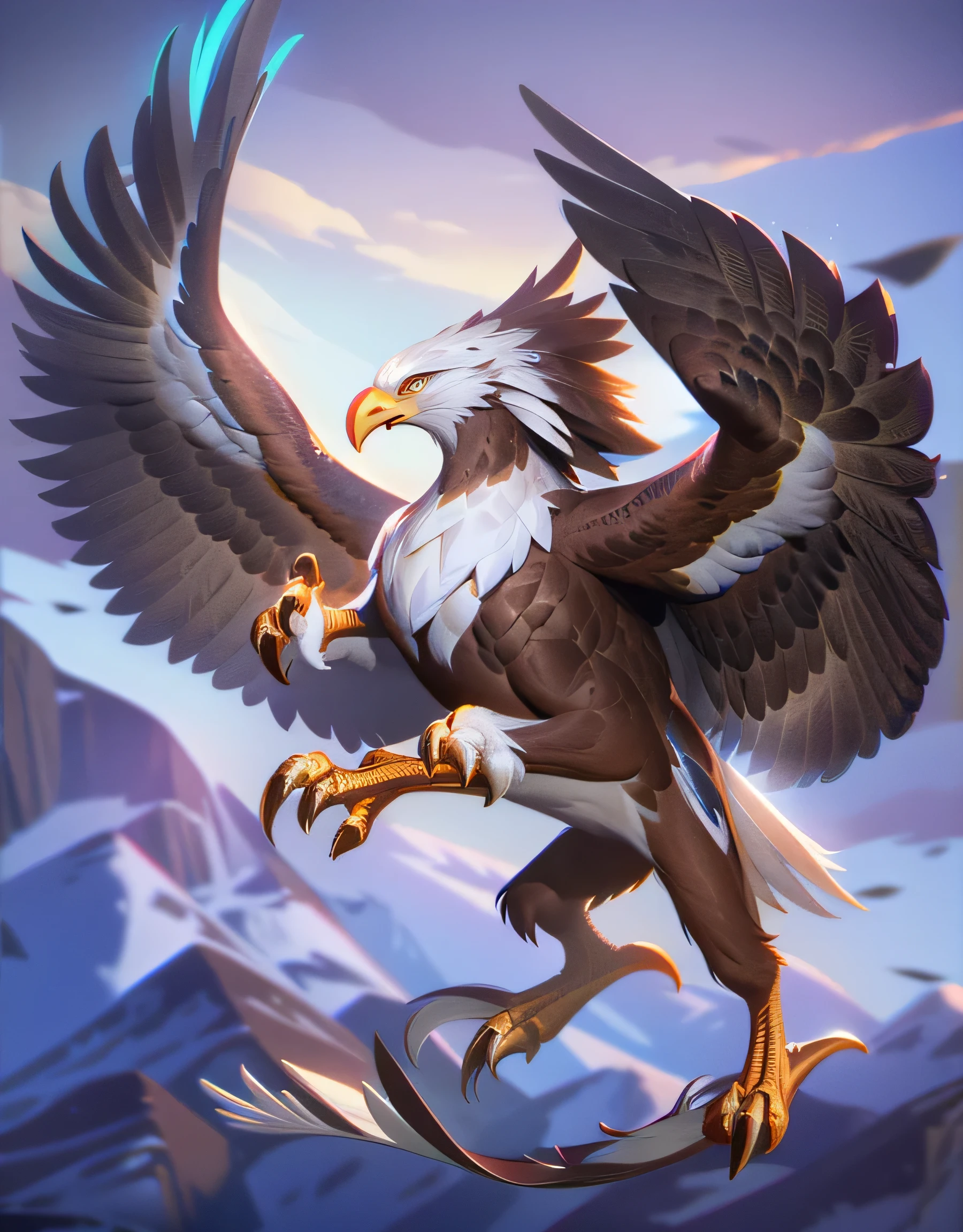 Legendary Skin &quot;Griffin&quot;，Eagle Head，Eagle&#39;s upper body，Eagle Wings，Lion&#39;s lower body