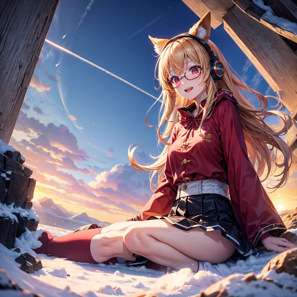 Anime girl sitting with arms outstretched on a bench in the snow, In the snow, in snow, gentle snow, at winter, at winter, Trending on ArtStation pixiv, snowfall, Rin, (Snow), Asuka Langley Soryu, Heavy winter aesthetics, snowy winter, Winter in the snow, snowfall, light snowing