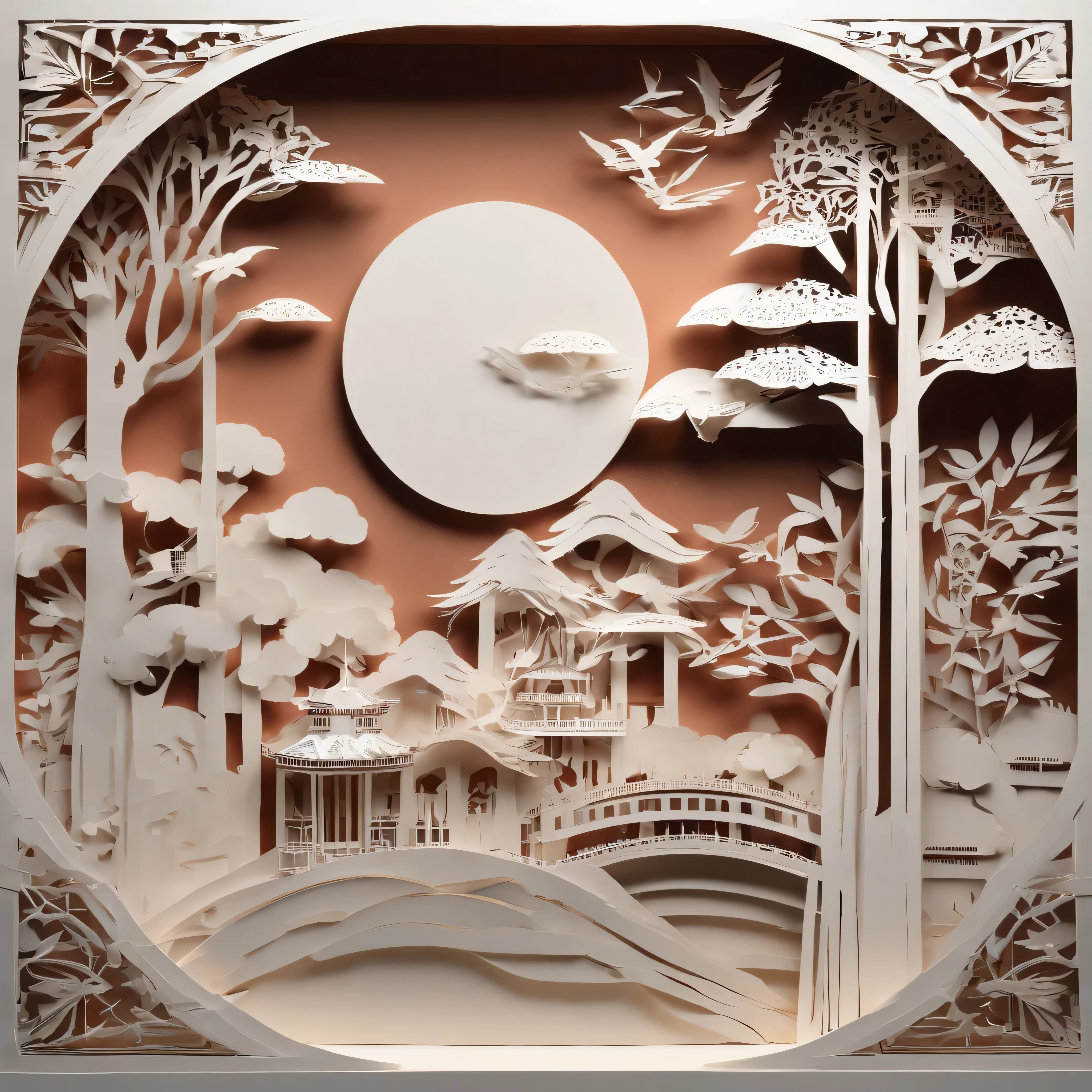 masterpiece, Young handsome swordsman, Beautiful depiction of a fairy tale, Paper art style, Beautiful paintings, Beautiful as the moon, very intricate masterpiece, painted metal, beautiful intricate masterpiece, Multiple layers, Mysterious, city
