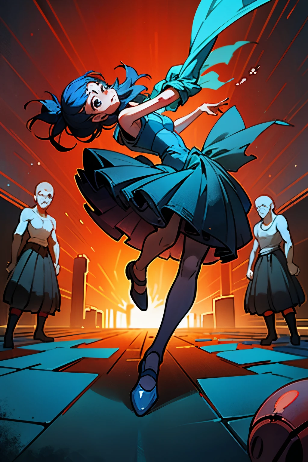 At the pulsating peak of the night club, a thick haze of smoke engulfs the room, tinged with the hues of blue and red. The rhythmic beats of the music reverberate through the air, inducing an intoxicating atmosphere. Scattered across the floor, discarded remnants of ammunition skip and roll, their blue and red shells painting a macabre picture amidst the chaos. In the dimly lit corners of the room, the shadows dance in an eerie ballet, their movement tinged with an underlying menace. Amidst the bedlam, a sense of anticipation hung heavy in the air, heightening the anxious excitement of the revel