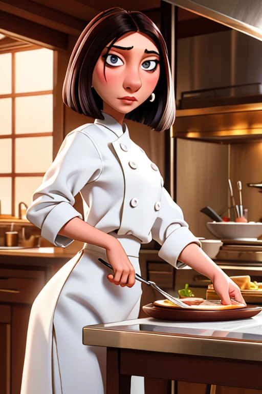 colettetatou , Femme ,  uniforme de chef,