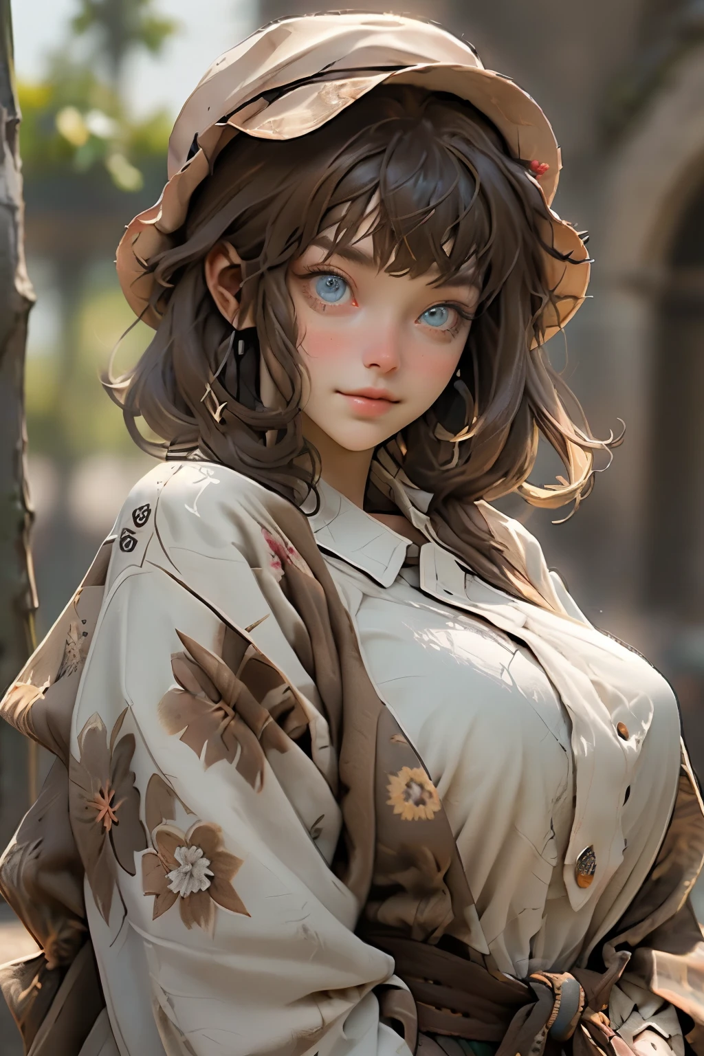 It is of medium size, chubby und hat braune, wellige Haare. Her face radiates natural beauty, with striking facial features and deep, geheimnisvollen Augen. Ihr Stil ist raffiniert und zeitlos, betont ihre Figur, ohne aufdringlich zu sein.