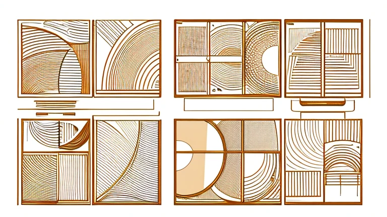 Package Design、Countless vertical curves、abstract drawing